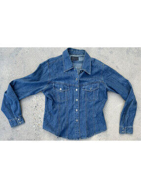 Vintage Jean Jacket Aeropostale Blue Denim Distressed Button Pockets